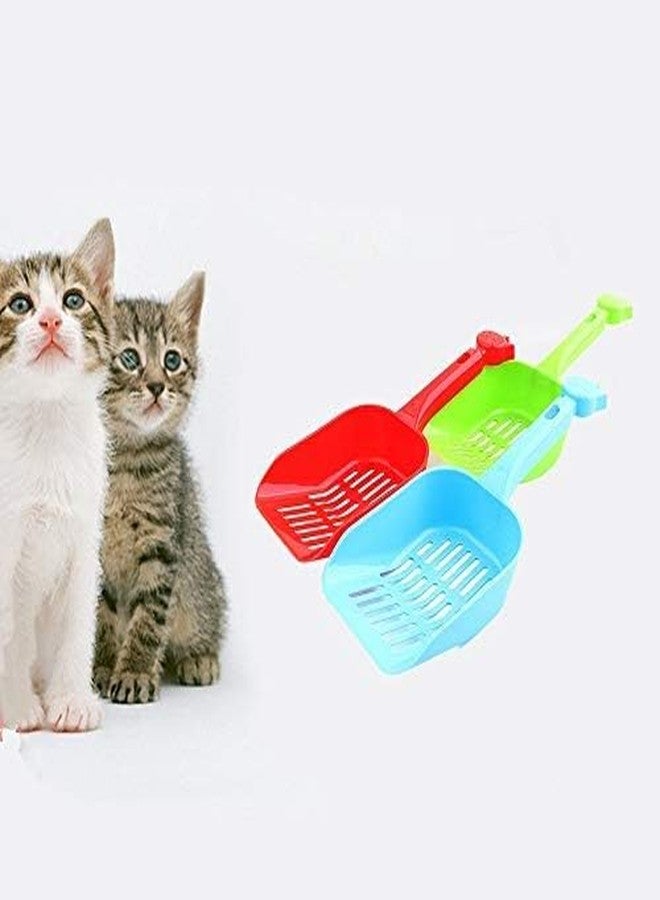 TRADESK Anky Plastic Cat Litter Scoop Dog & Cat Litter Waste Pooper Scooper Shovel with Waste Bag, Cat Scooper for Effortless Clean-Up, Scoop & Bag for Quick & Hygienic Waste Removal (Multicolour) - Image 2